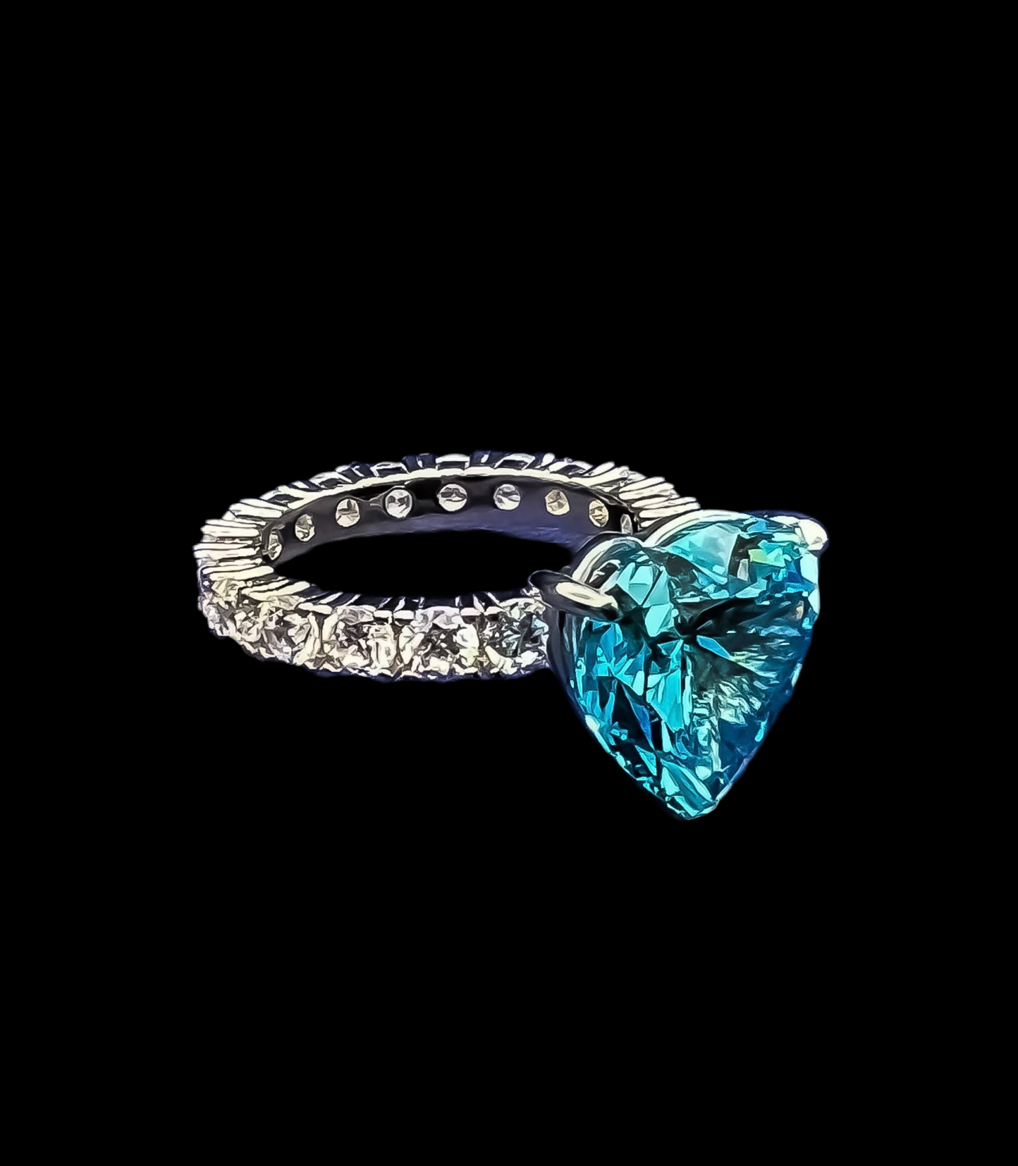 SAPHIR-"Delicate Heart Ring"